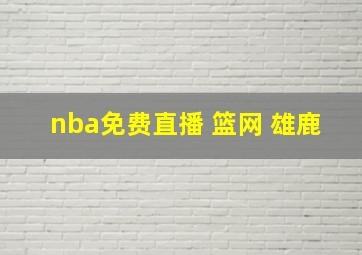 nba免费直播 篮网 雄鹿